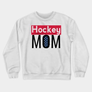 American Hockey Mom Red and Black Crewneck Sweatshirt